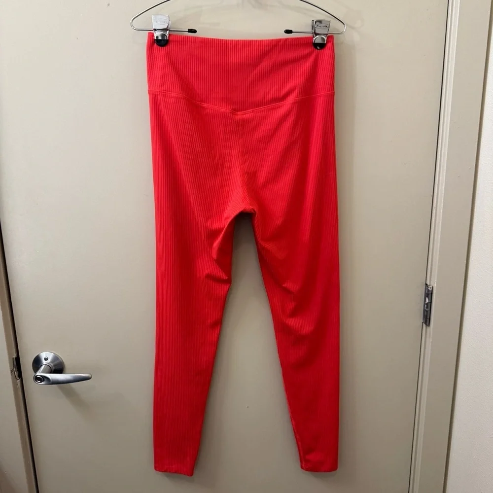 GIRLFRIEND COLLECTIVE RIB High-Rise Legging in red size Large training gym